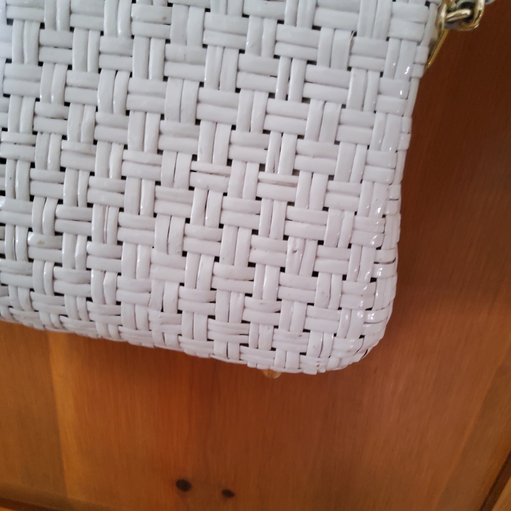 Authentic Vintage 1960's Rodo White Basket Weave Made in Italy EUC - Picture 11 of 16